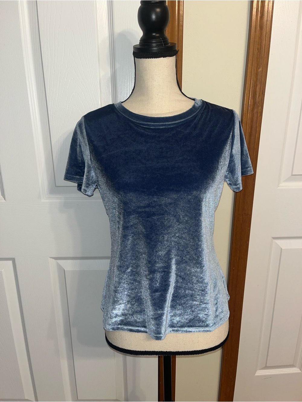 A.n.a. Blue Velvet Shirt
